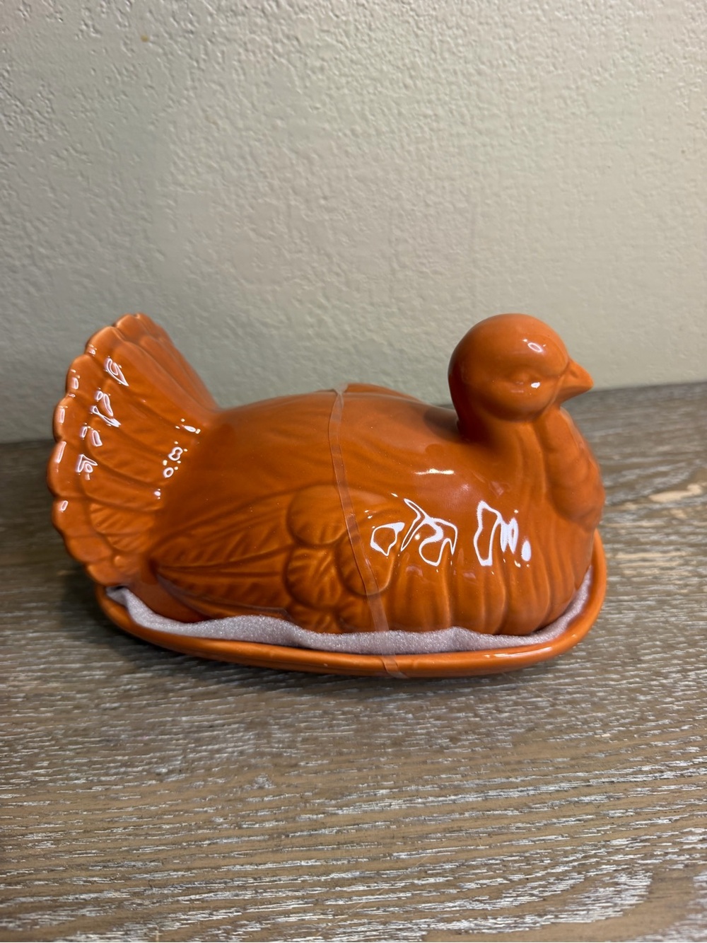 New Target Bullseye Fall Turkey Butter Dish